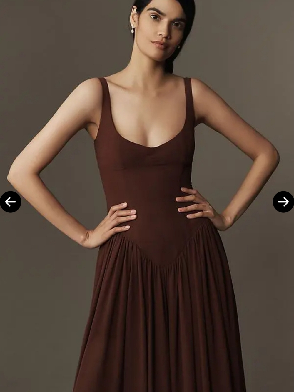 Bardot Chocolate Brown Maxi Dress - Picture 6 of 9